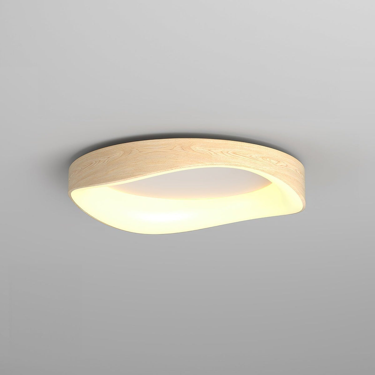 Nordisk Trælook Loftlampe – Kunstnerisk LED-design
