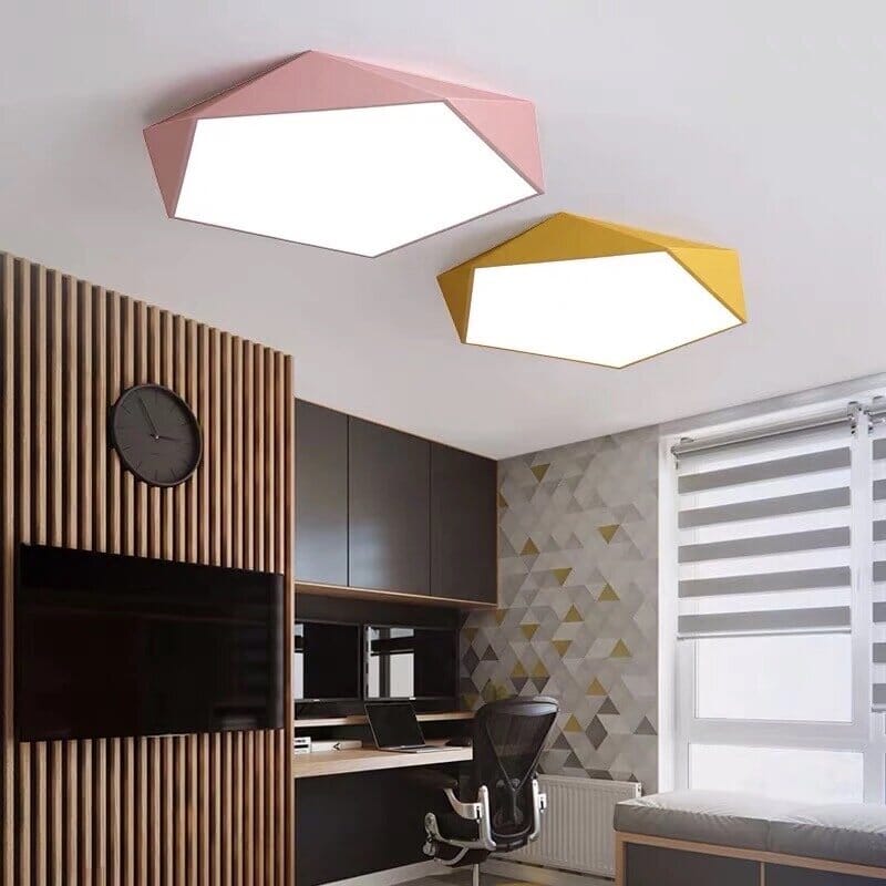 Skydor – Loftlampe med geometrisk LED-design