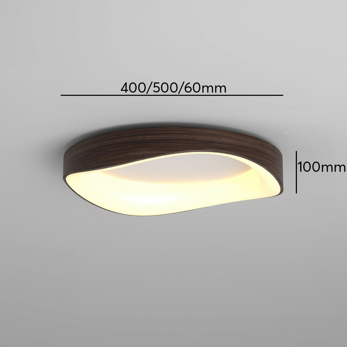 Nordisk Trælook Loftlampe – Kunstnerisk LED-design