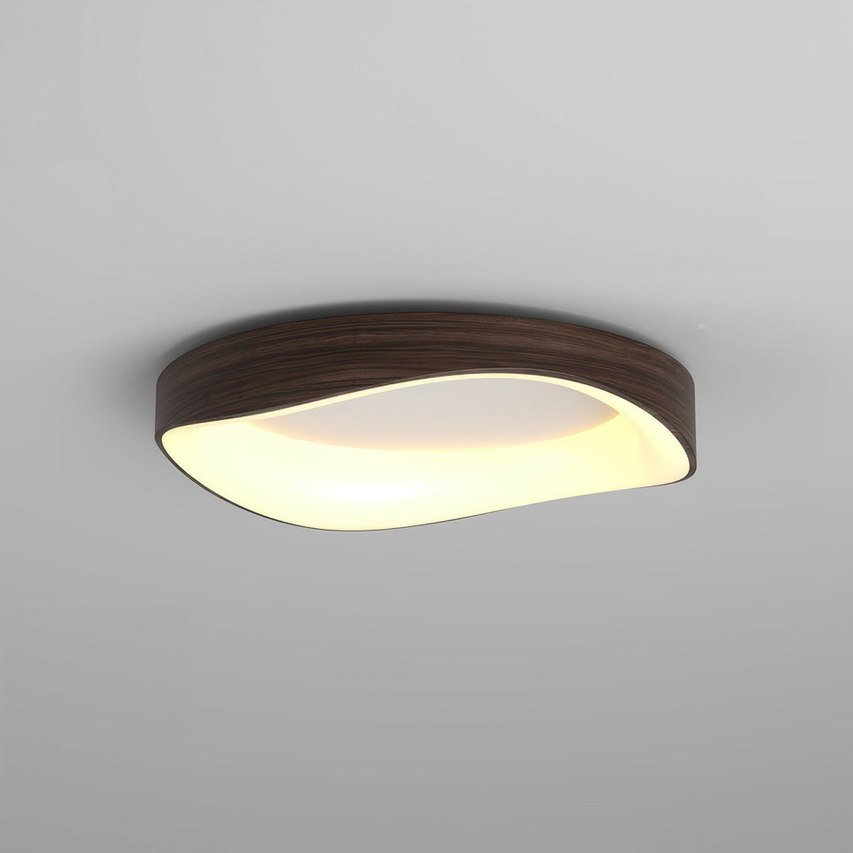 Nordisk Trælook Loftlampe – Kunstnerisk LED-design
